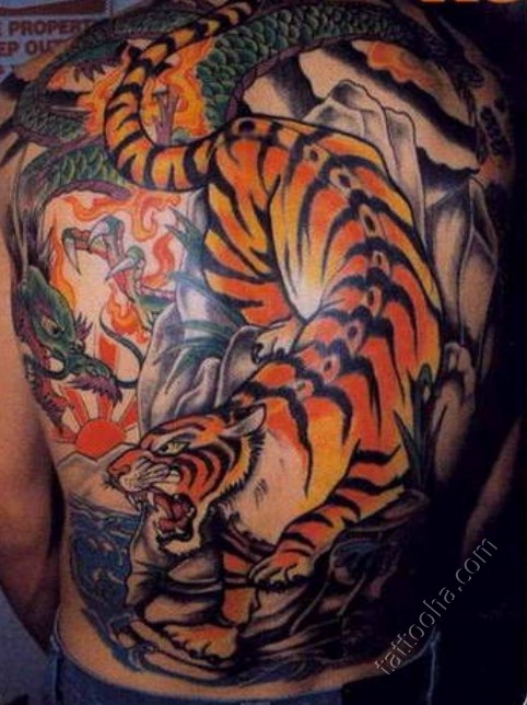 Тигр с драконом