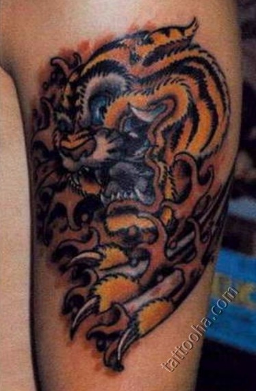 Винтажный тигр
