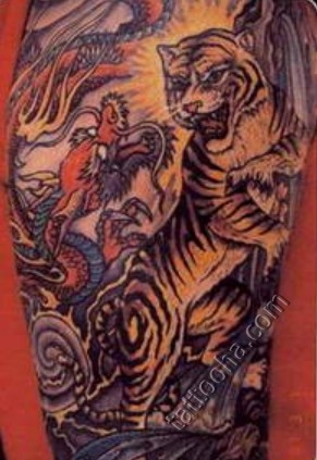 Тигр с драконом