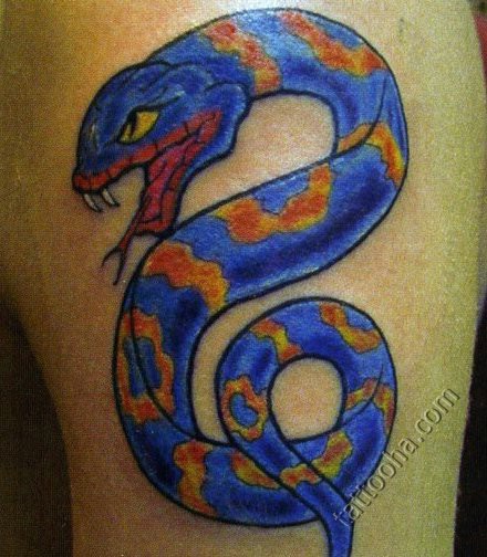 Синий добрый змей