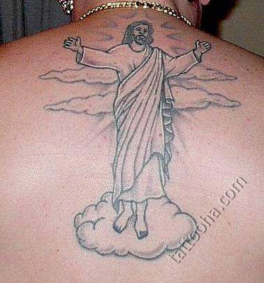 Иисус Христос на облаке