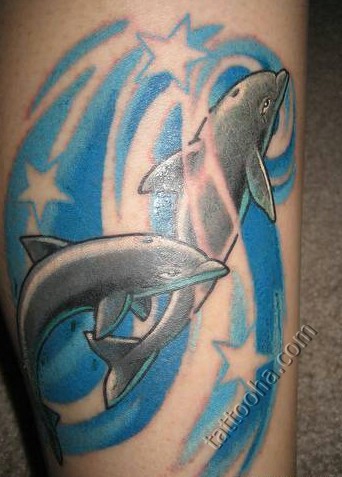 Дельфины со звездами