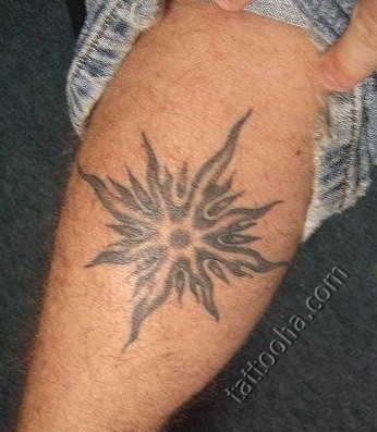 Звезда Солнце на руке
