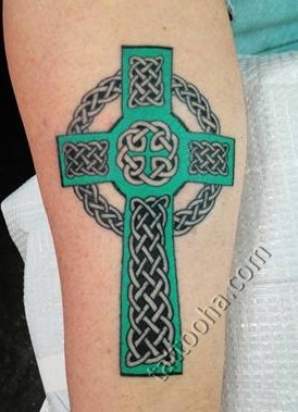 Крест кельтский зеленный