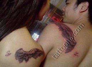 Крылья ангелов на плечах