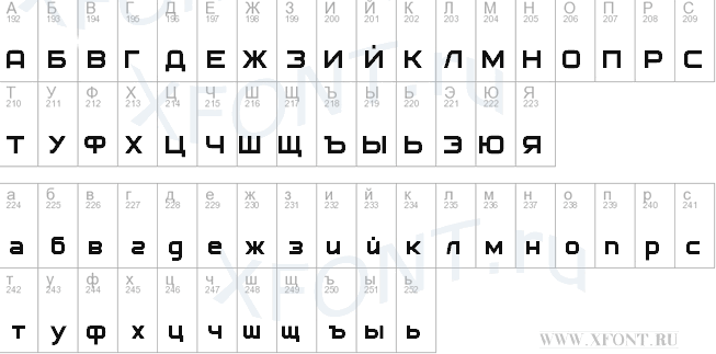 Русский шрифт для тату
