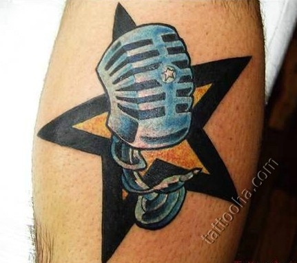 Микрофон со звездой