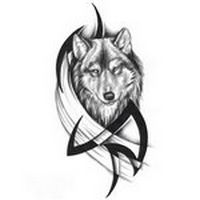Эскизы для татуировки волк