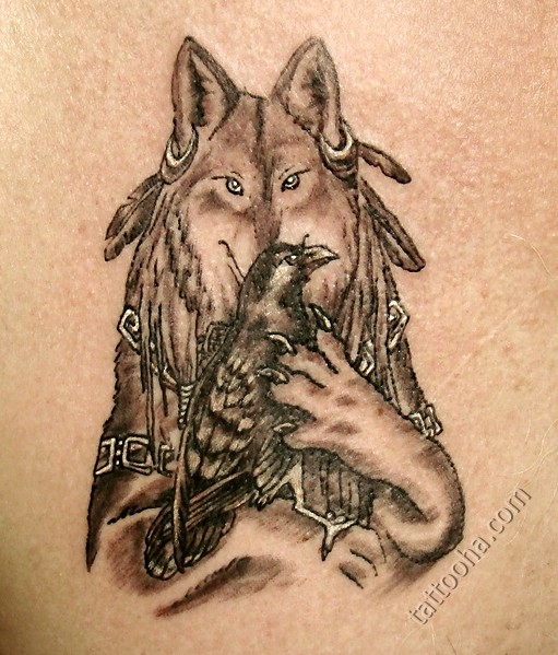 Ворон Племенные татуировки