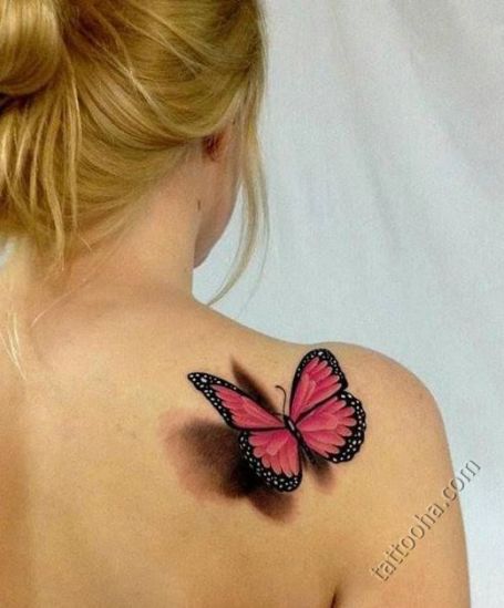 Бабочка над плечом