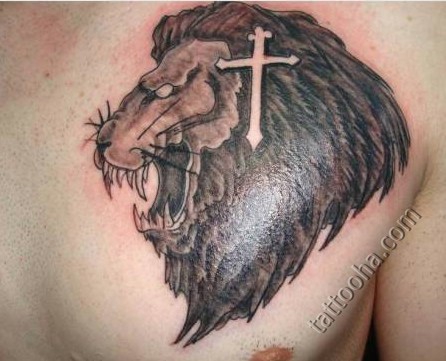 Лев с крестом