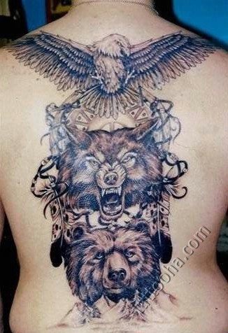 Орел с волком и медведем - Боги леса