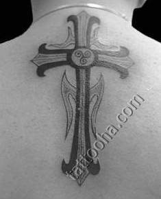 Крест орининальный на спине