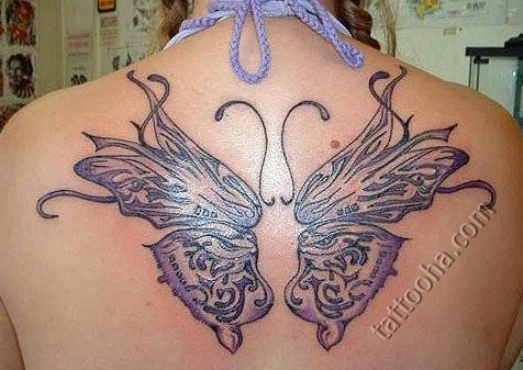 Крылья с усиками бабочки
