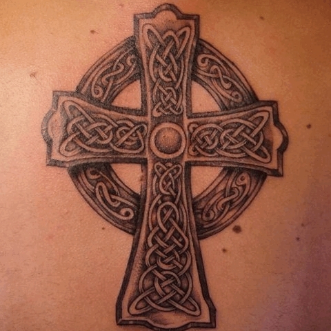 Тату Кельтский крест
